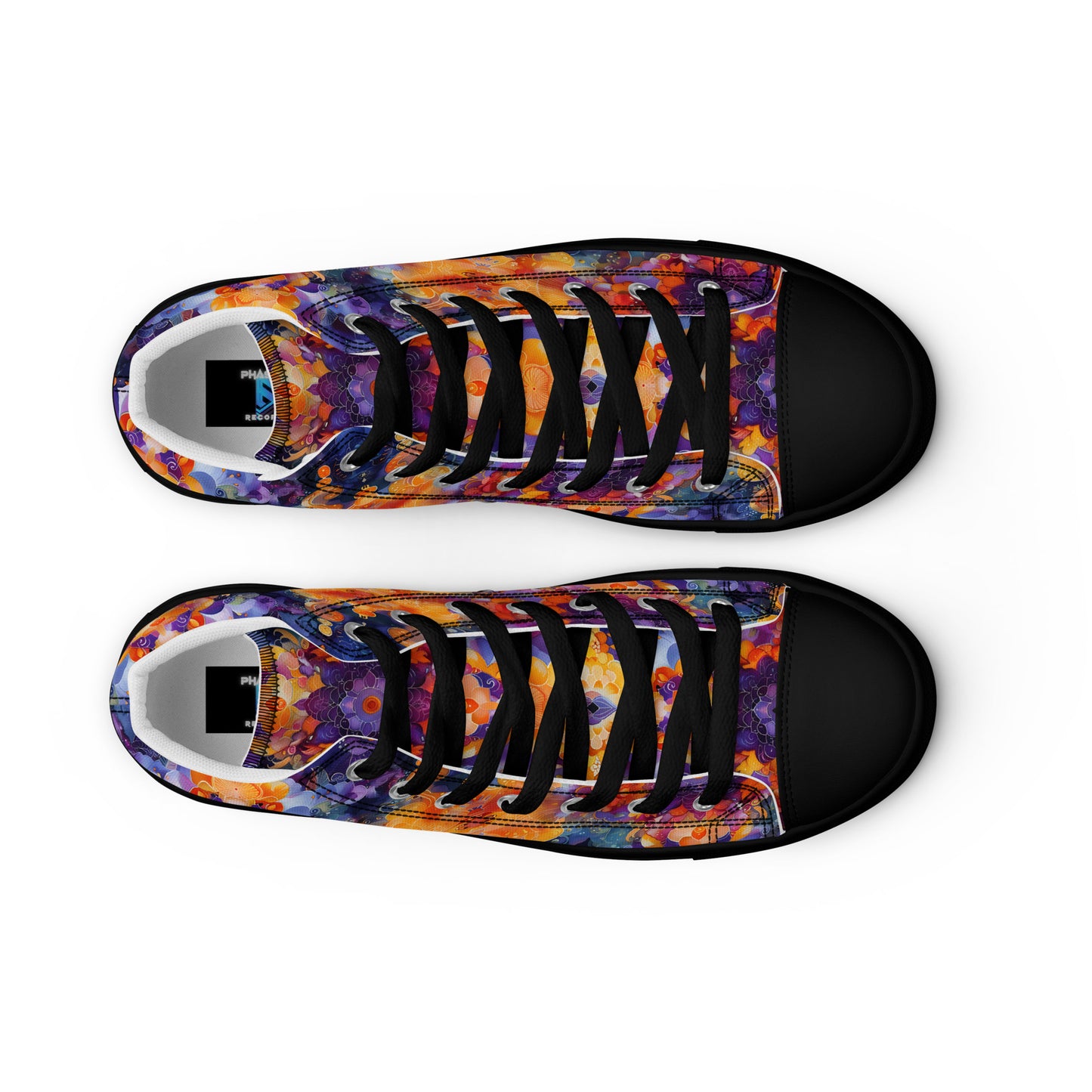 Abstract Sky Women’s high top canvas shoes – Free Delivery! Rock / Metal / Gothic / EDM / Clubwear - Alternative Apparel Only from Phase B Records.