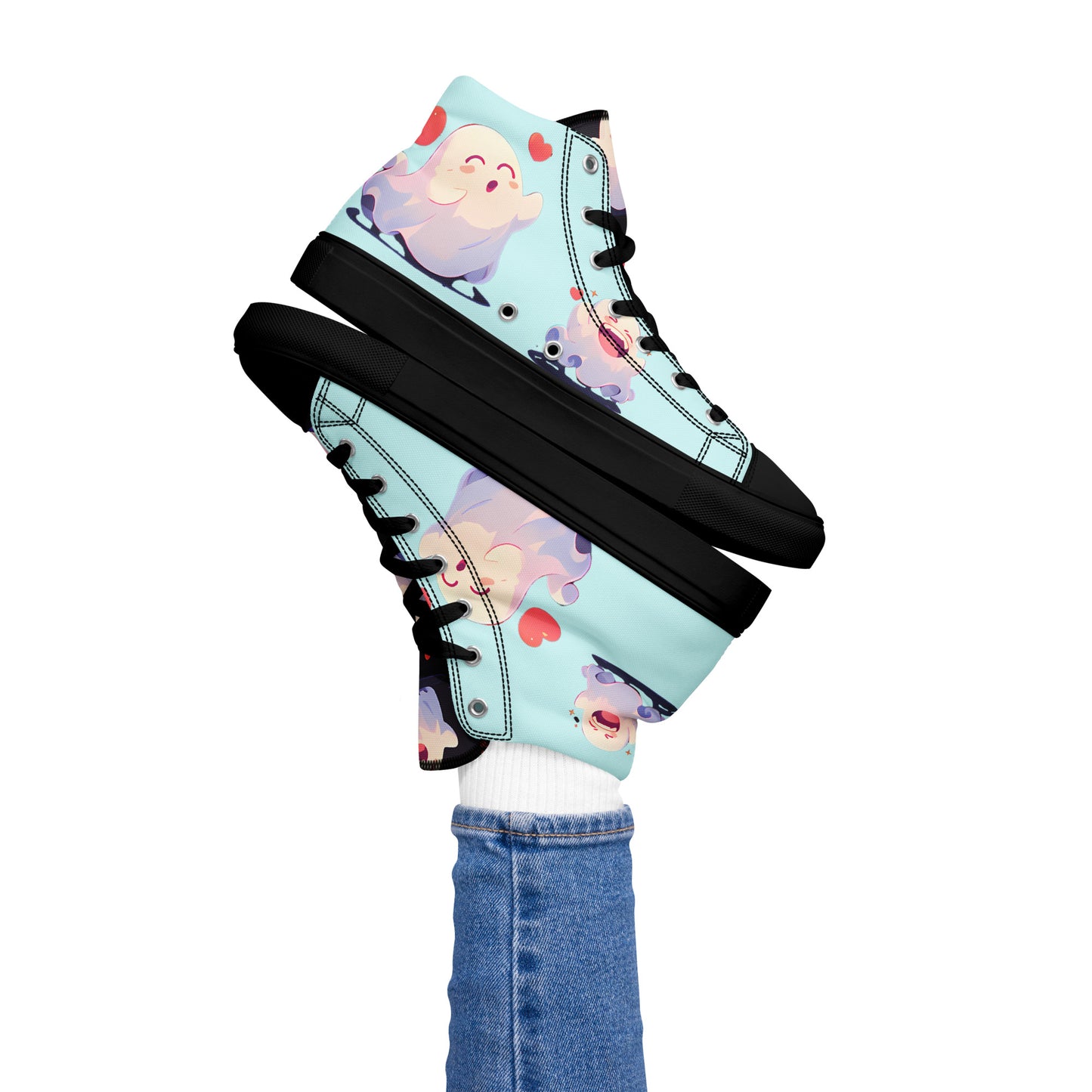 Ghost Love Women’s high top canvas shoes