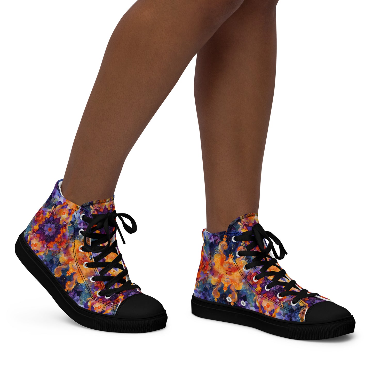 Abstract Sky Women’s high top canvas shoes – Free Delivery! Rock / Metal / Gothic / EDM / Clubwear - Alternative Apparel Only from Phase B Records.