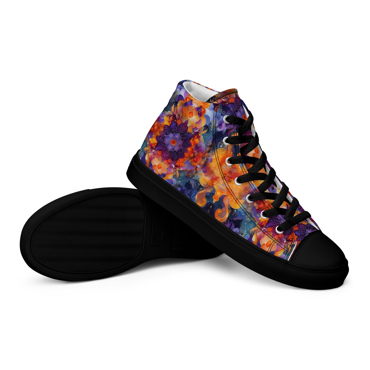 Abstract Sky Women’s high top canvas shoes – Free Delivery! Rock / Metal / Gothic / EDM / Clubwear - Alternative Apparel Only from Phase B Records.