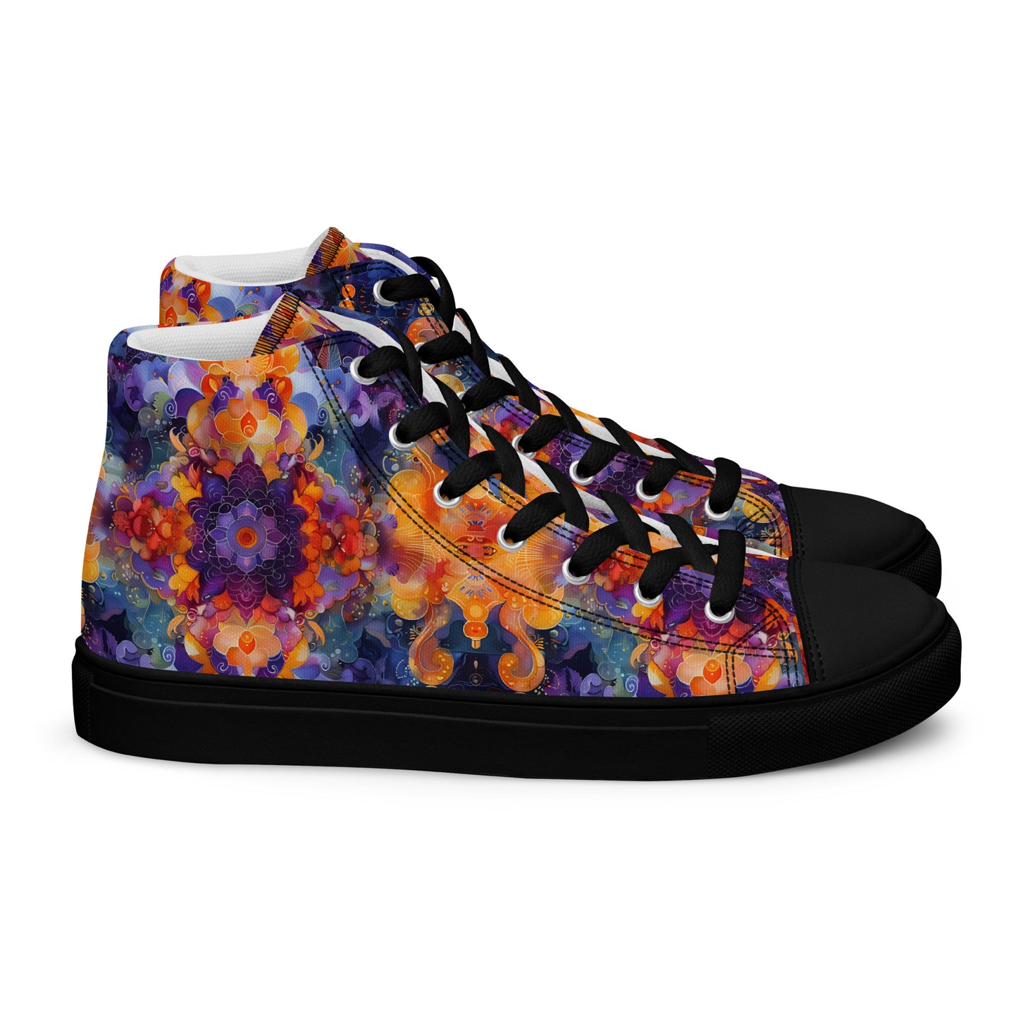 Abstract Sky Women’s high top canvas shoes – Free Delivery! Rock / Metal / Gothic / EDM / Clubwear - Alternative Apparel Only from Phase B Records.