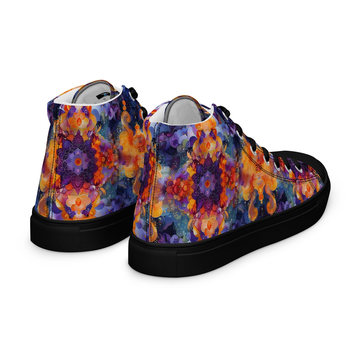 Abstract Sky Women’s high top canvas shoes – Free Delivery! Rock / Metal / Gothic / EDM / Clubwear - Alternative Apparel Only from Phase B Records.