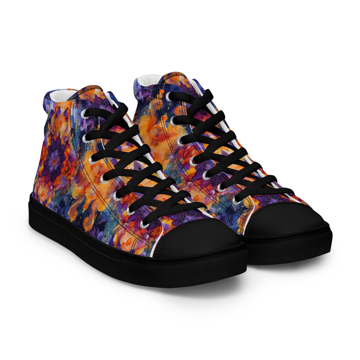 Abstract Sky Women’s high top canvas shoes – Free Delivery! Rock / Metal / Gothic / EDM / Clubwear - Alternative Apparel Only from Phase B Records.