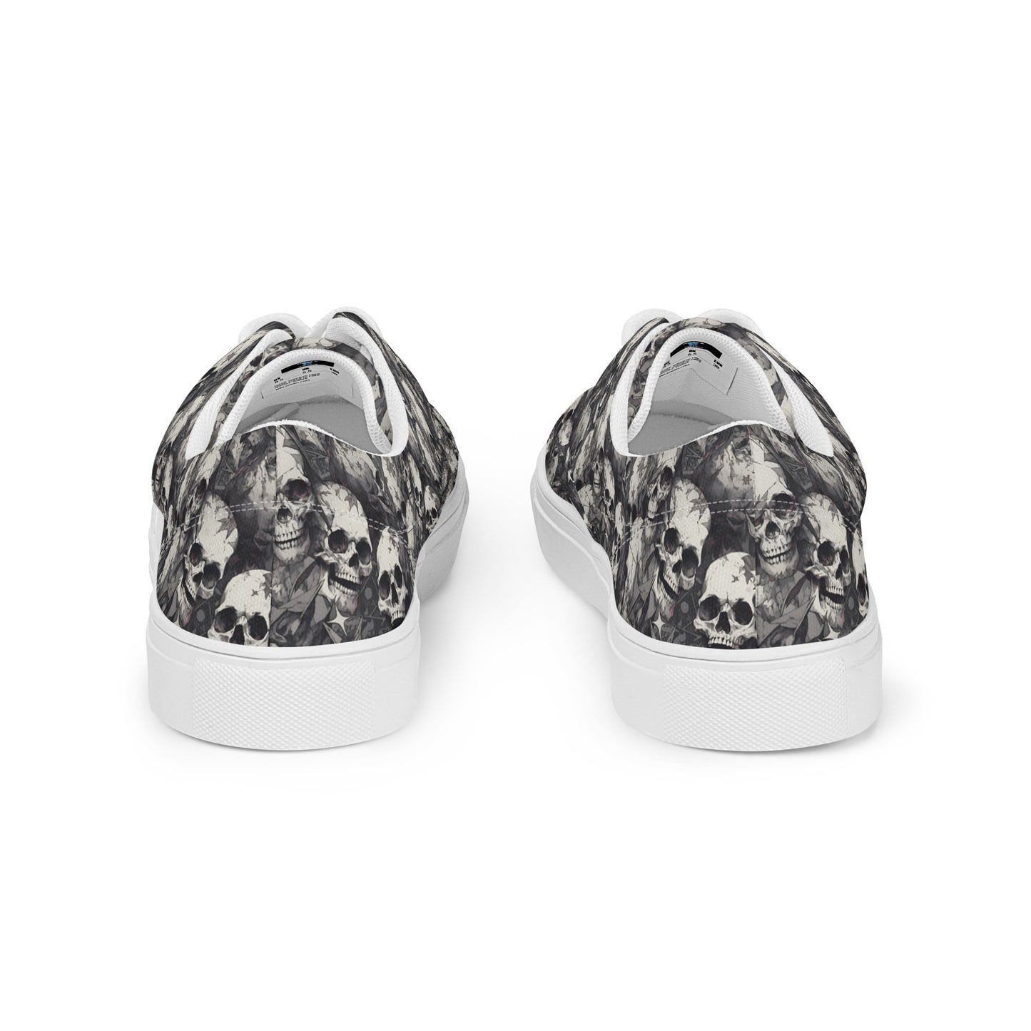 Gothic Skulls Women’s lace-up canvas shoes
