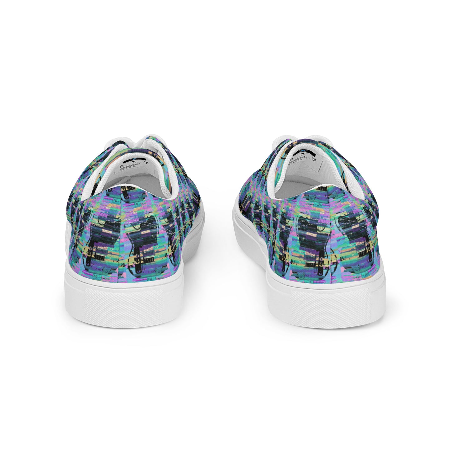 Glitch Guitar Women’s lace-up canvas shoes