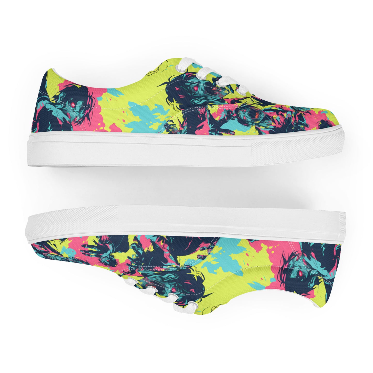 Neon Zombies Women’s lace-up canvas shoes