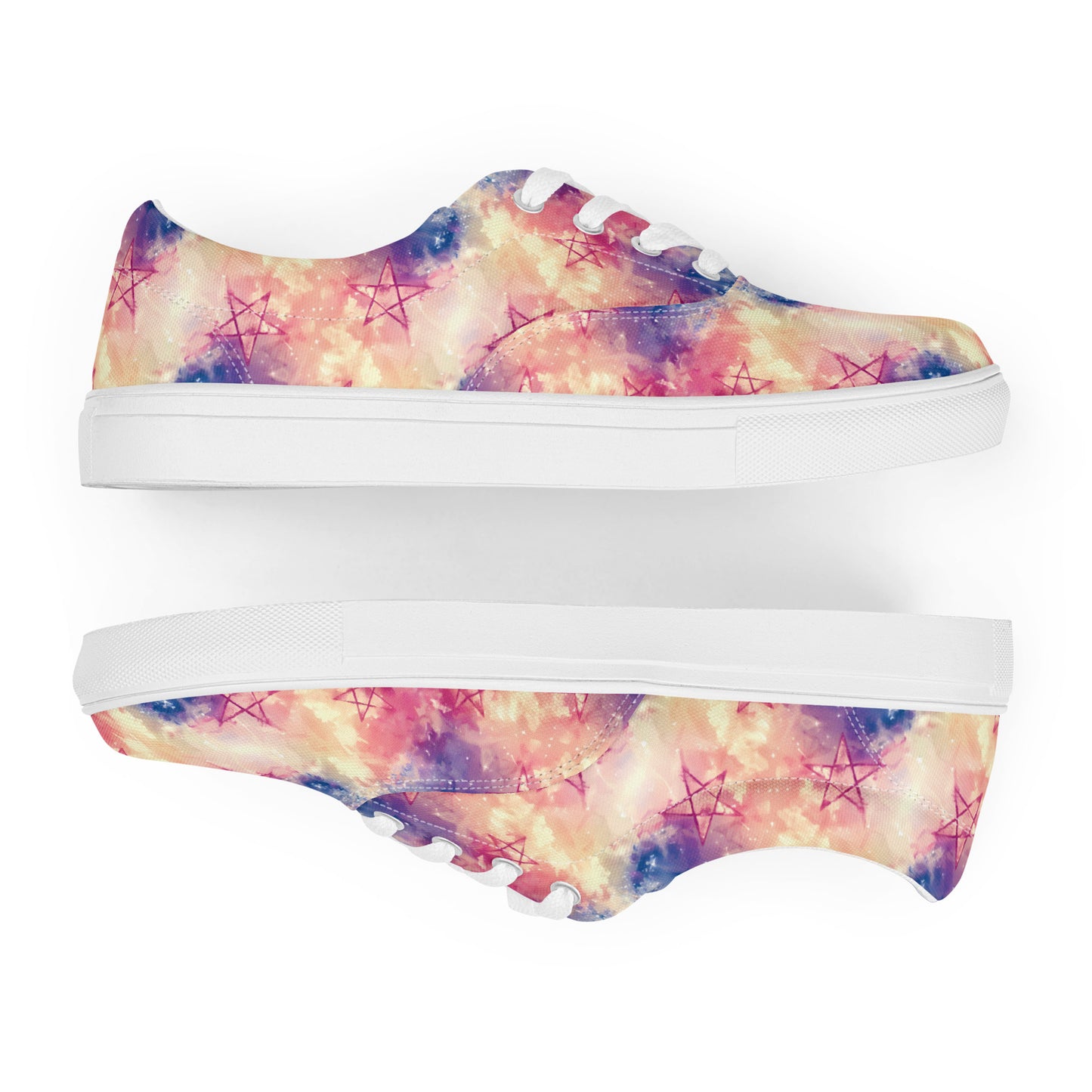 Pentagram Stars Women’s lace-up canvas shoes