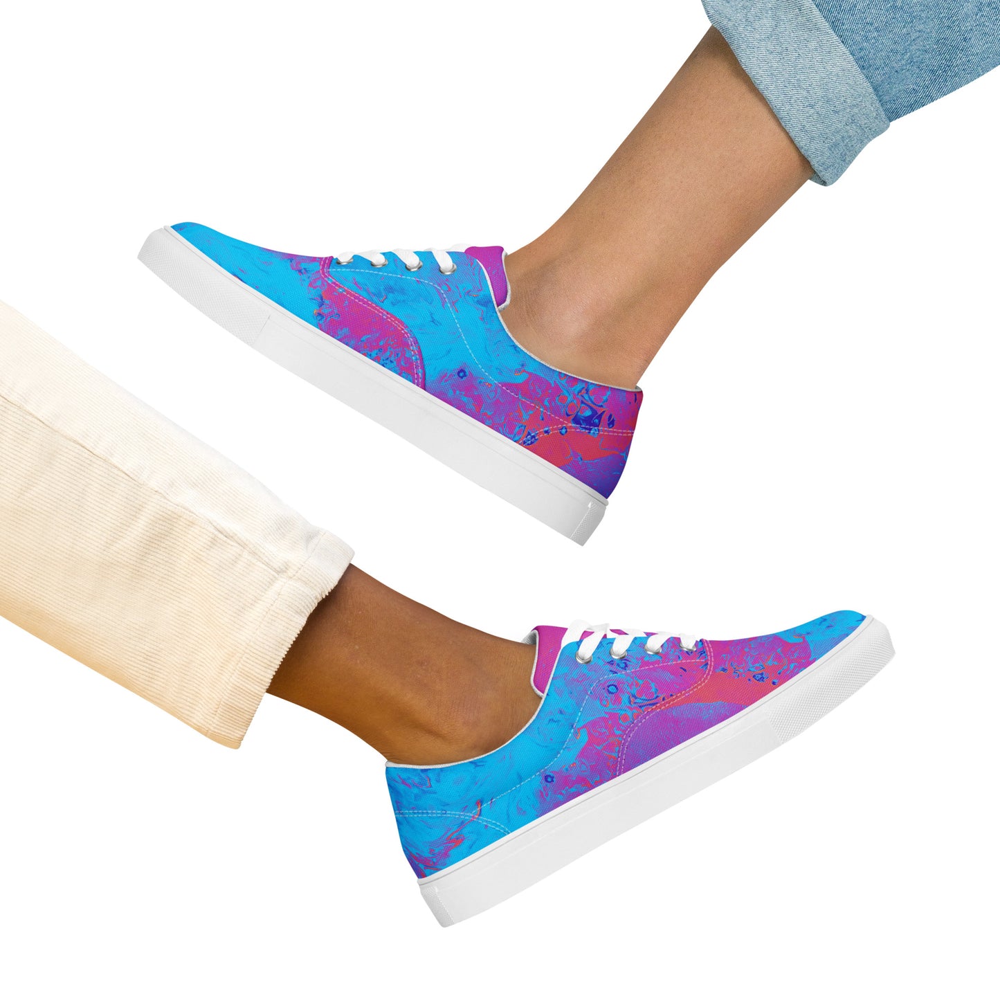 Neon Beach Women’s lace-up canvas shoes
