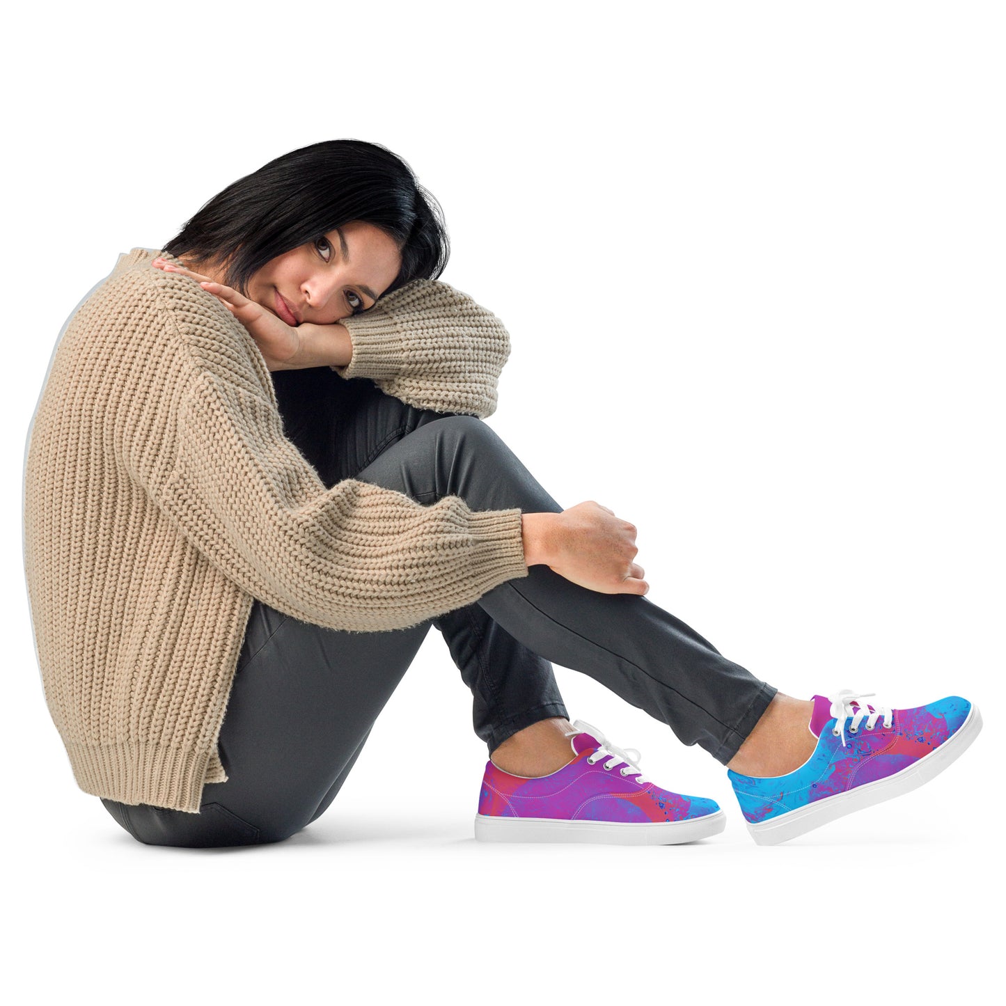 Neon Beach Women’s lace-up canvas shoes
