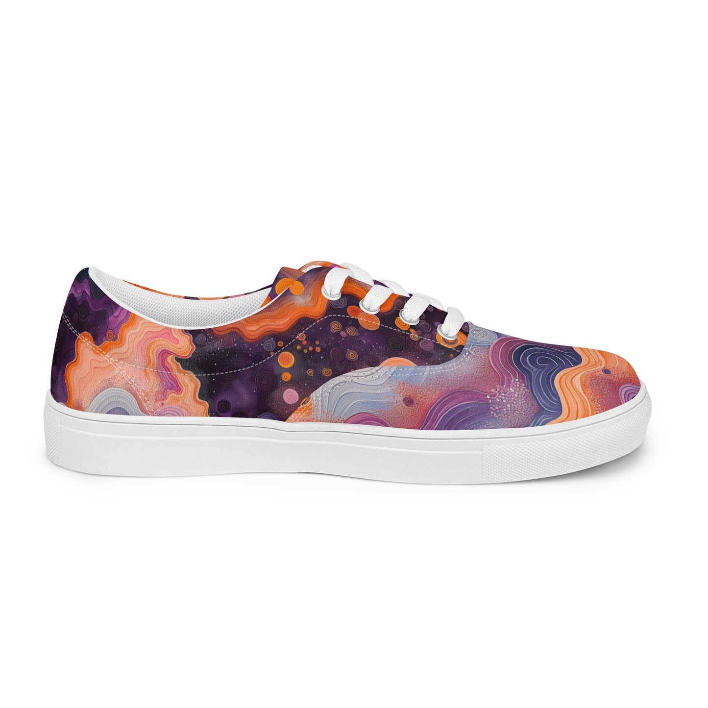 Space Clouds Women’s lace-up canvas shoes