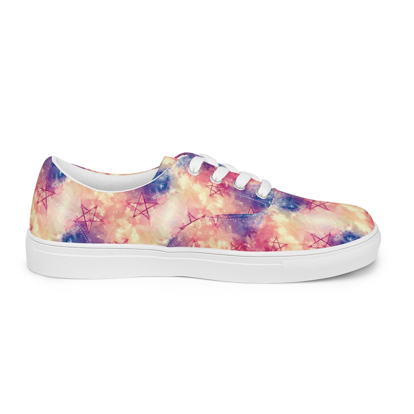 Pentagram Stars Women’s lace-up canvas shoes