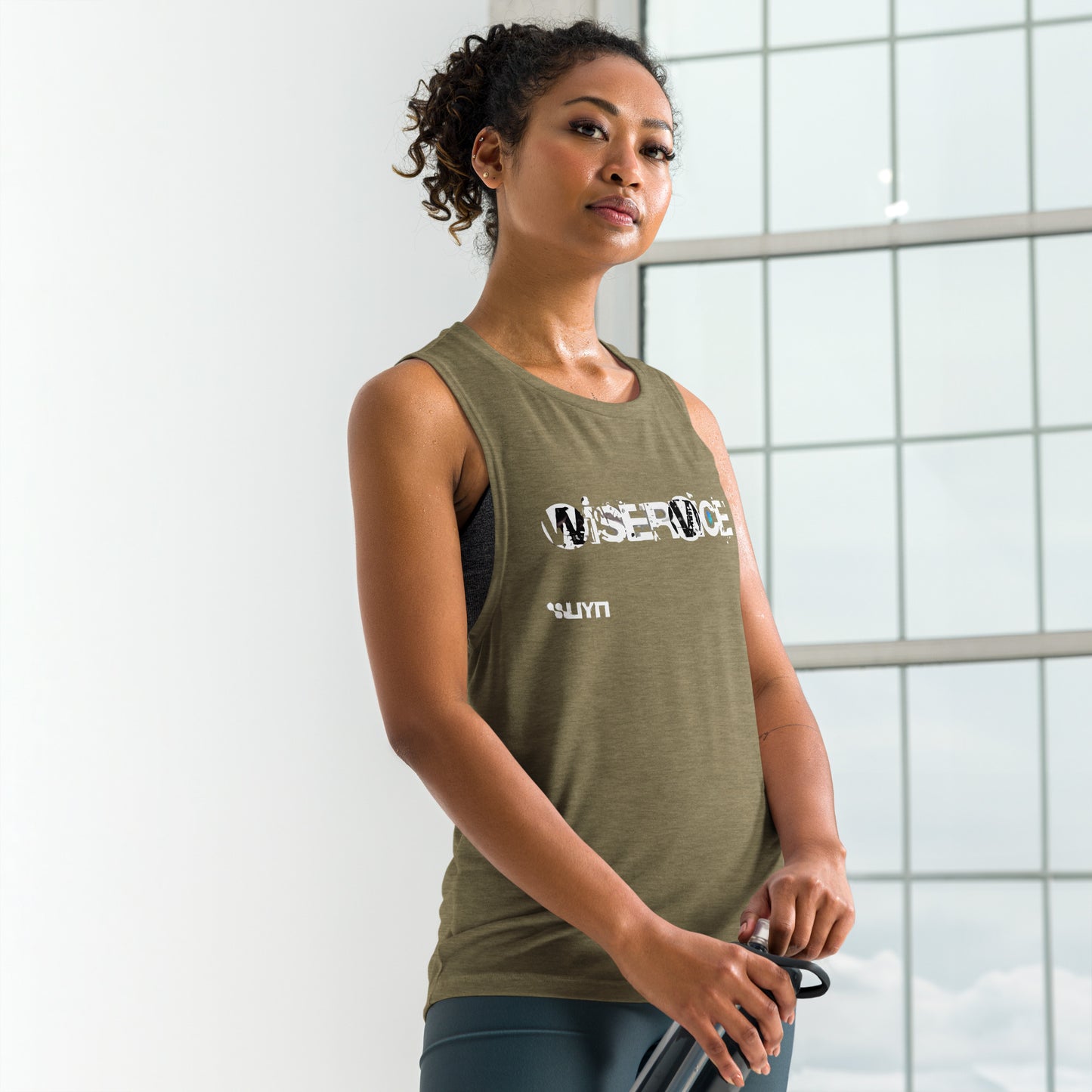 Wiservice Ladies’ Muscle Tank - Free Delivery! Reggae / Dub / Ska / Ska punk / Punk - Alternative Apparel and Merch Only from Phase B Records.