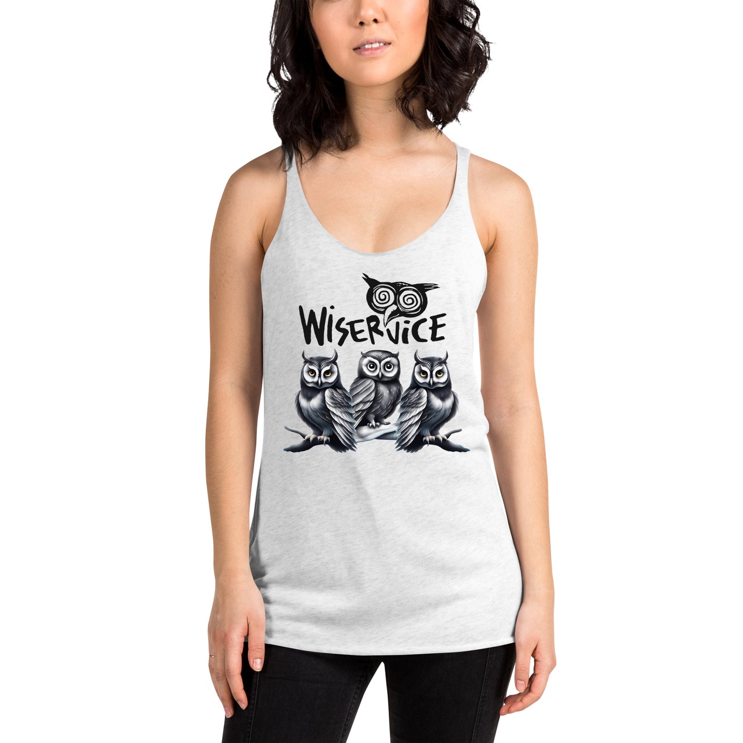 The Wiservice - Women's Racerback Tank - Free Delivery! Reggae / Dub / Ska / Ska punk / Punk - Alternative Apparel and Merch Only from Phase B Records.