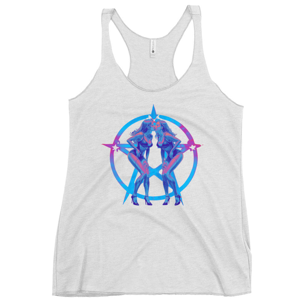 Pentagram Pinup Women's Racerback Tank