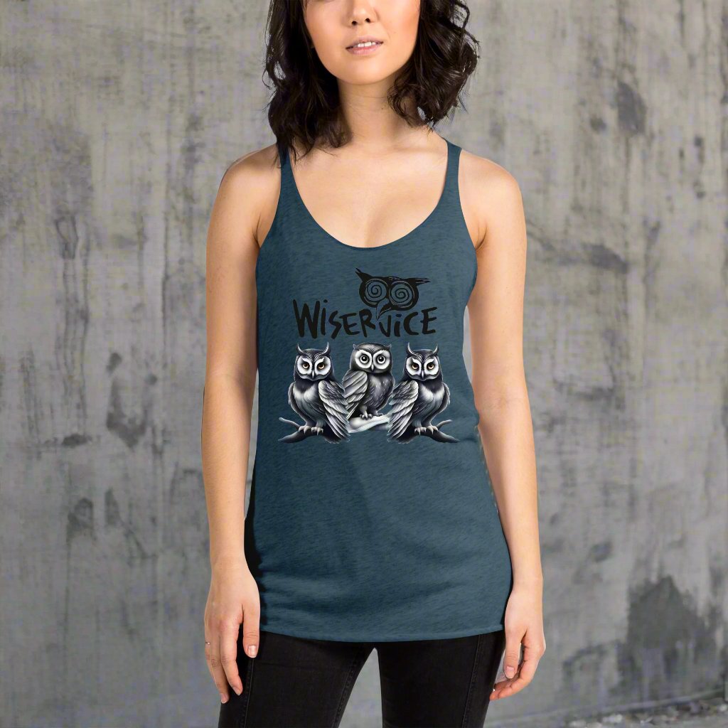 The Wiservice - Women's Racerback Tank - Free Delivery! Reggae / Dub / Ska / Ska punk / Punk - Alternative Apparel and Merch Only from Phase B Records.