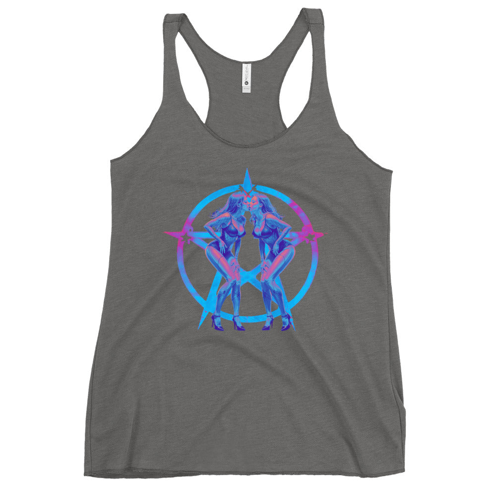 Pentagram Pinup Women's Racerback Tank