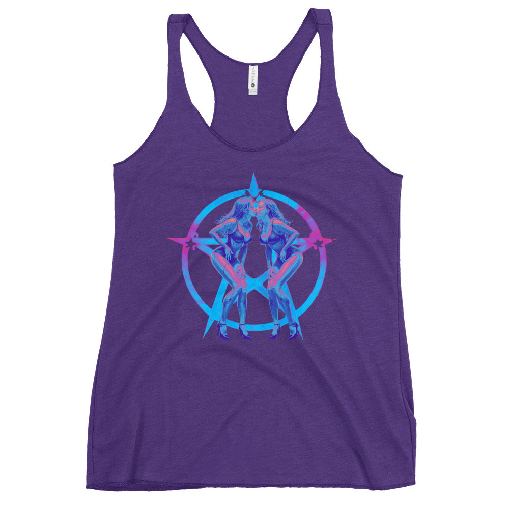 Pentagram Pinup Women's Racerback Tank
