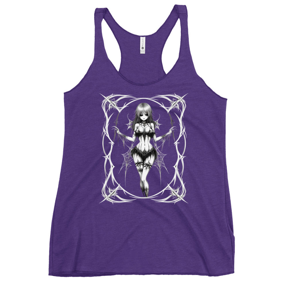 Pinup Spider Girl Women's Racerback Tank