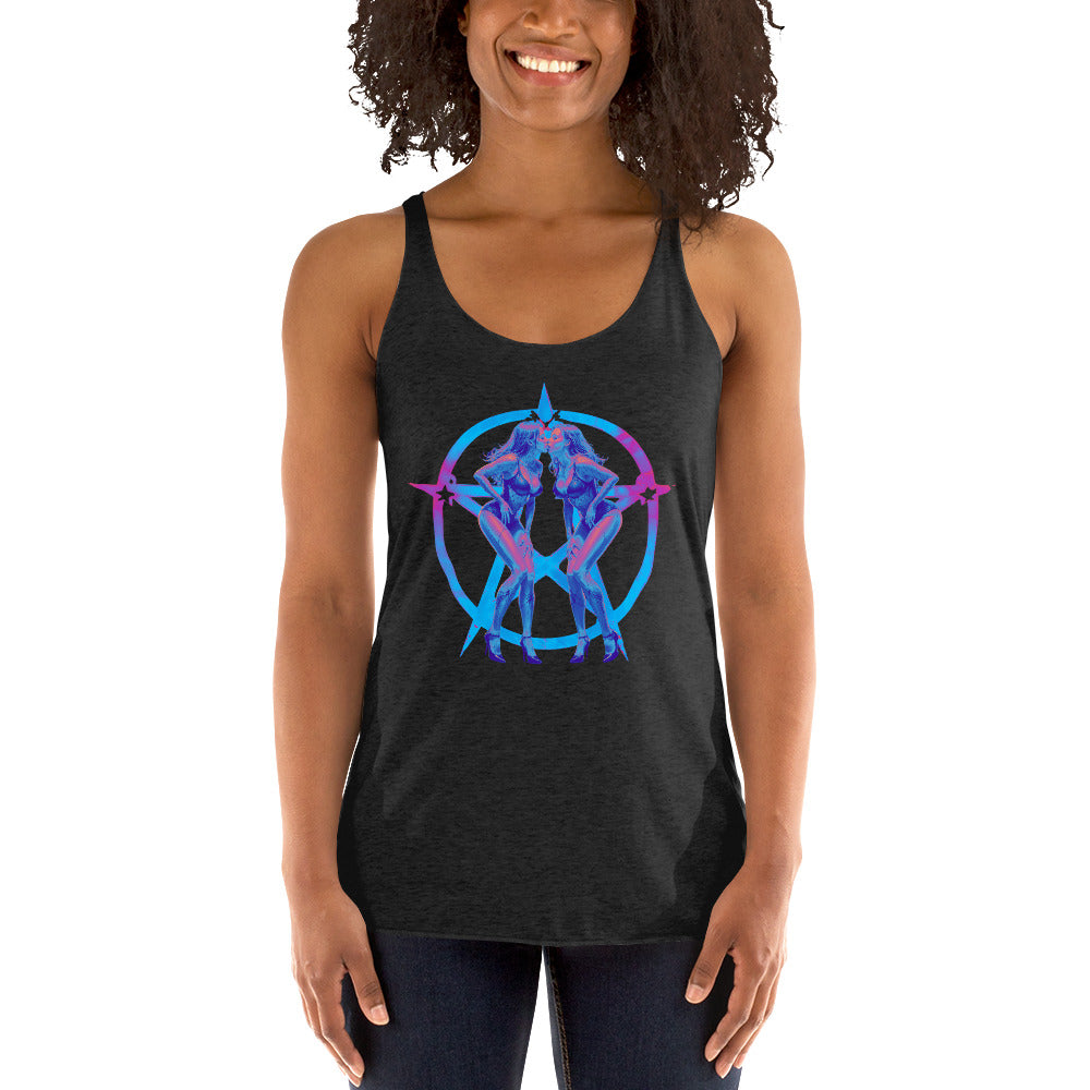 Pentagram Pinup Women's Racerback Tank