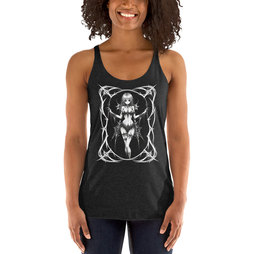 Pinup Spider Girl Women's Racerback Tank