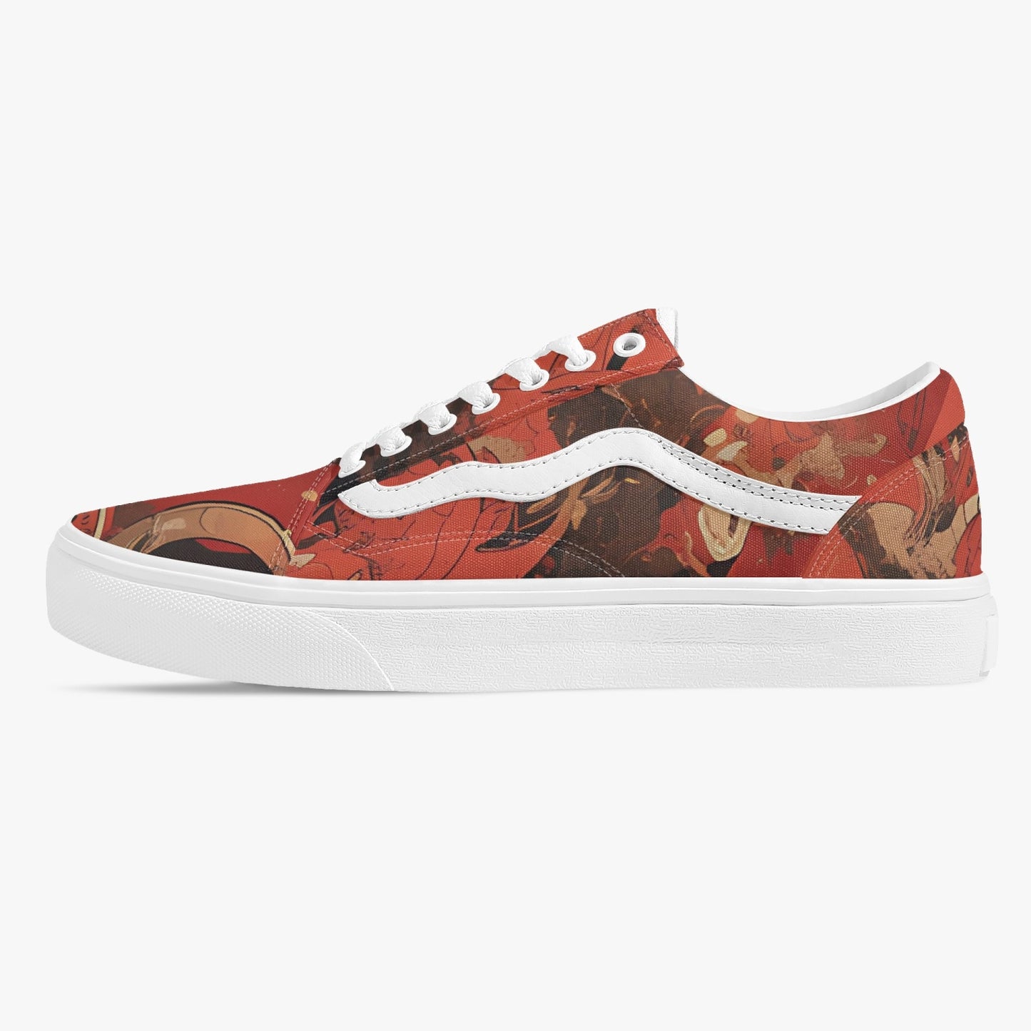 Batik Horror Low-Top Canvas Sneakers