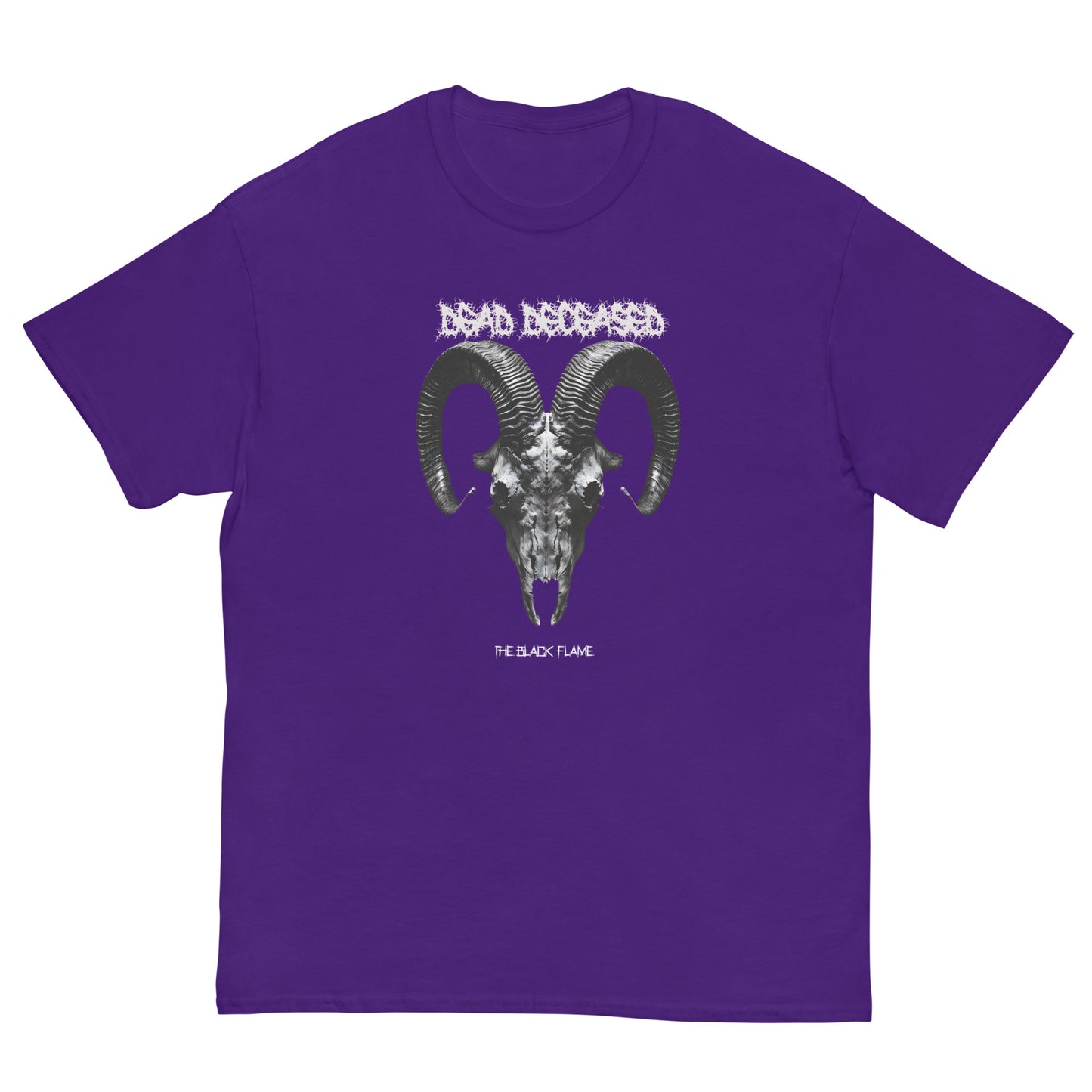 Dead Deceased The Black Flame Unisex Gildan classic tee - Free Delivery! Rock / Metal / Gothic Alternative Tee - Alternative Apparel Only from Phase B Records. Plus Size to 5XL