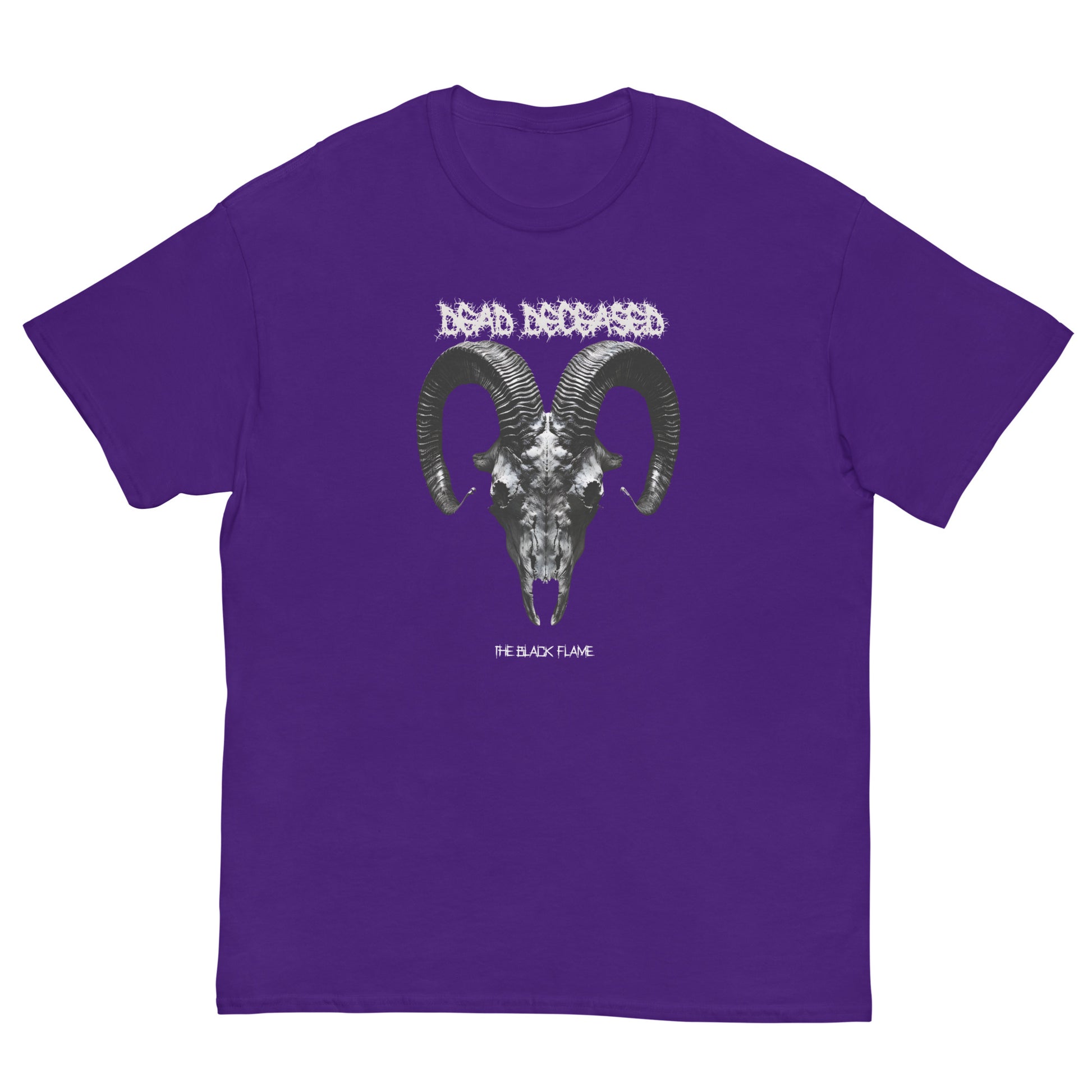 Dead Deceased The Black Flame Unisex Gildan classic tee - Free Delivery! Rock / Metal / Gothic Alternative Tee - Alternative Apparel Only from Phase B Records. Plus Size to 5XL