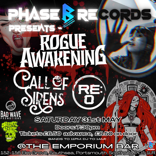31st May '25 - Rogue Awakening - Headline Gig - feat. Call Of Sirens - RE:O - and Slimewire DJ! - The Emporium Bar - Portsmouth