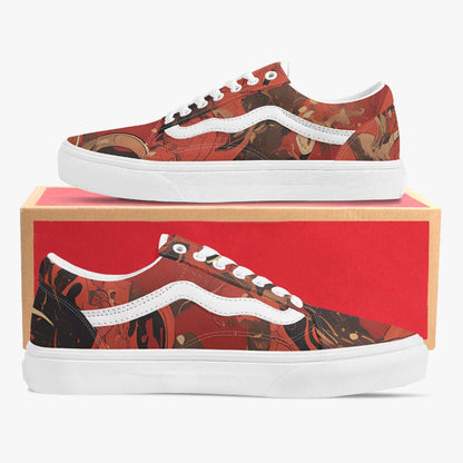 Batik Horror Low-Top Canvas Sneakers