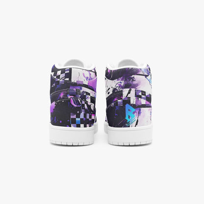Ska Checker High-Top Leather Sneakers