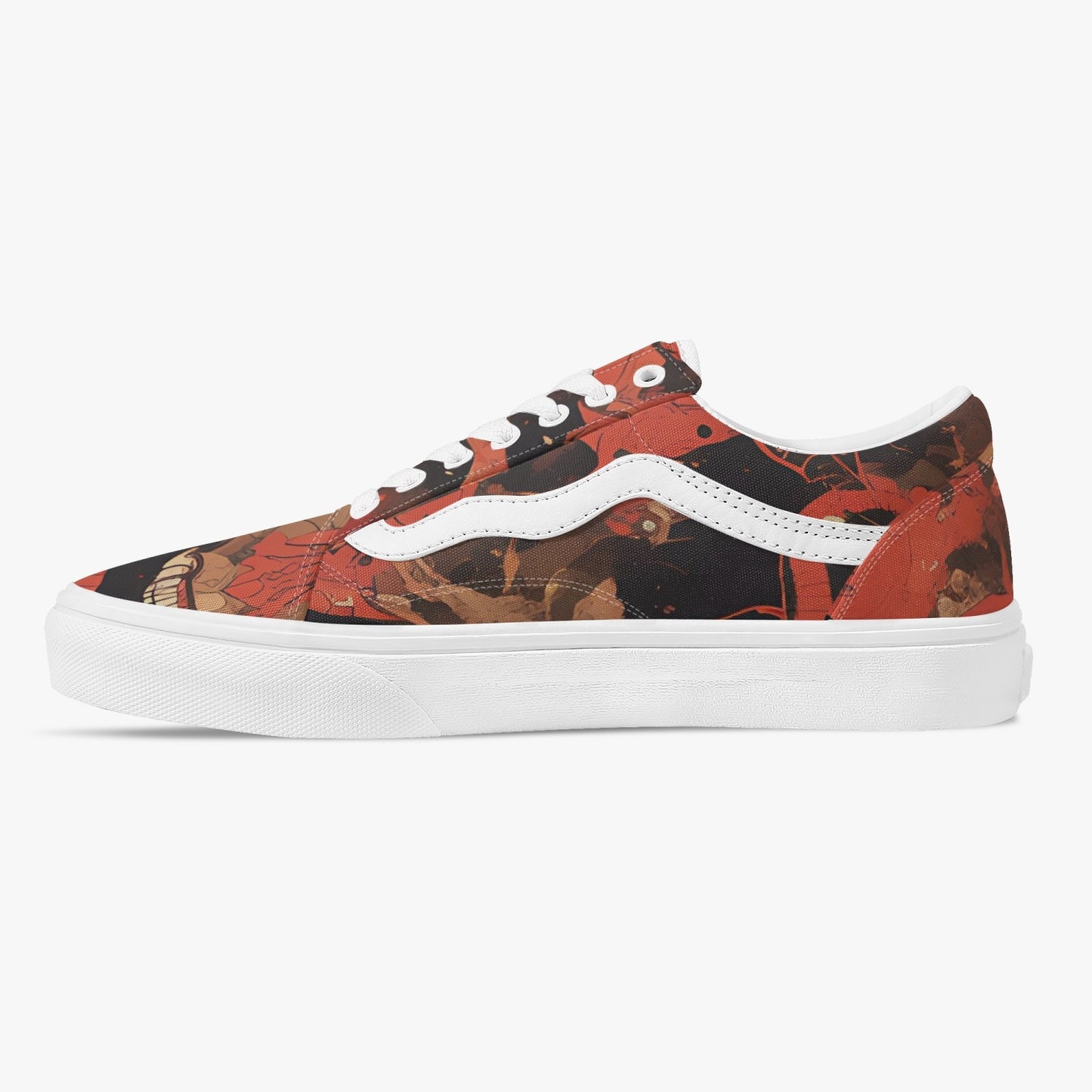 Batik Horror Low-Top Canvas Sneakers