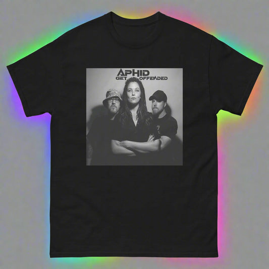 APHID 'Get Offended' Unisex classic Rock / Metal tee - Free Delivery! Alternative Graphic T shirts