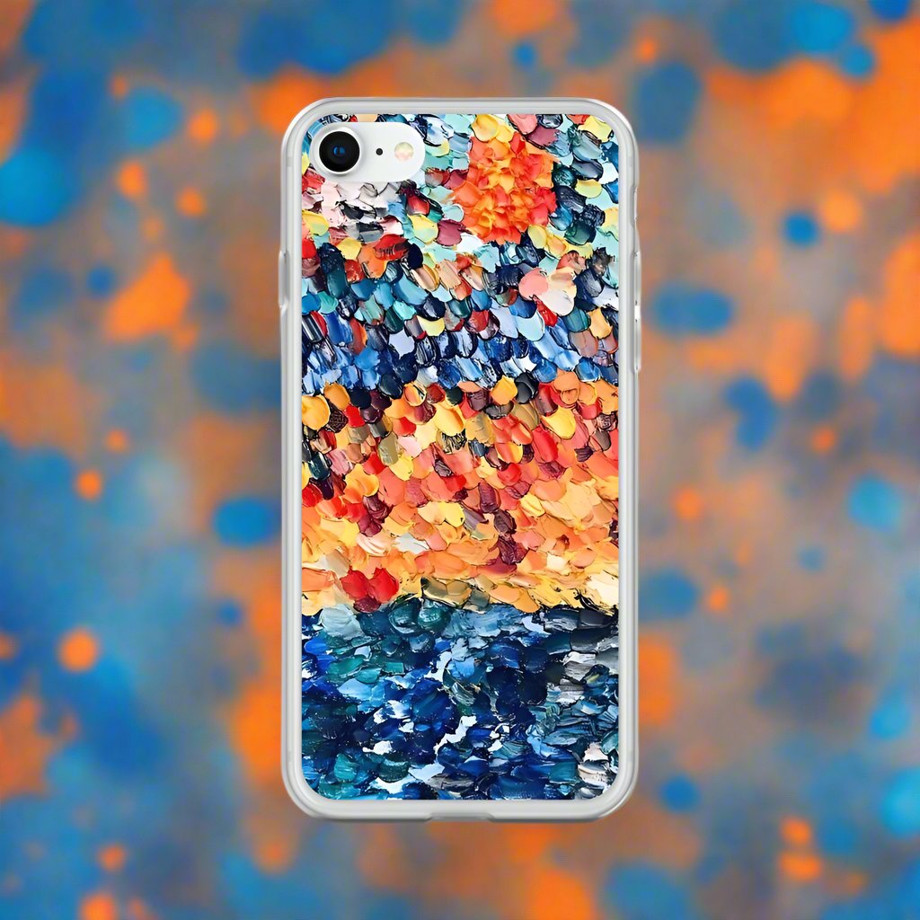 Abstract Beach Oils Art Clear Case for iPhone® –  Free Delivery! Rock / Metal / Gothic / EDM / Clubwear - Alternative Apparel Only from Phase B Records.