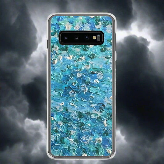 Abstract Blues Clear Case for Samsung® –  Free Delivery! Rock / Metal / Gothic / EDM / Clubwear - Alternative Apparel Only from Phase B Records.
