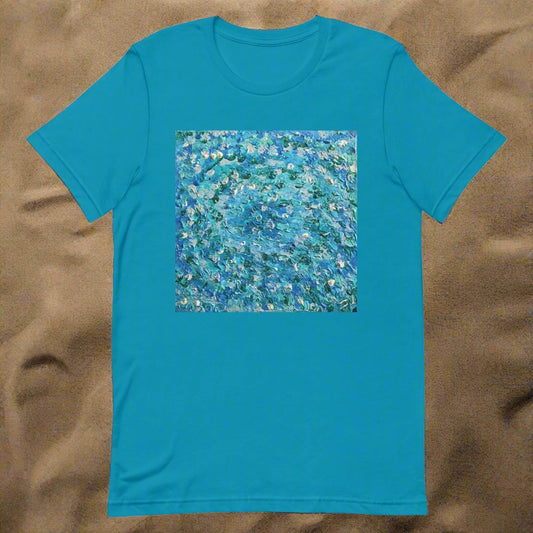 Abstract Blues Unisex t-shirt –  Free Delivery! Rock / Metal / Gothic / EDM / Clubwear - Alternative Apparel Only from Phase B Records. Plus Size to 4XL
