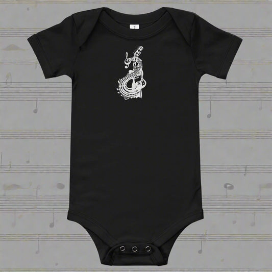 Abstract Music Art Baby short sleeve one piece –  Free Delivery! Rock / Metal / Gothic / EDM / Clubwear - Alternative Apparel Only from Phase B Records.
