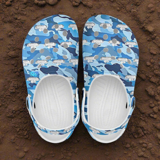Camo Tanks Rok-Clogs - Alternative Art Clogs for Kids