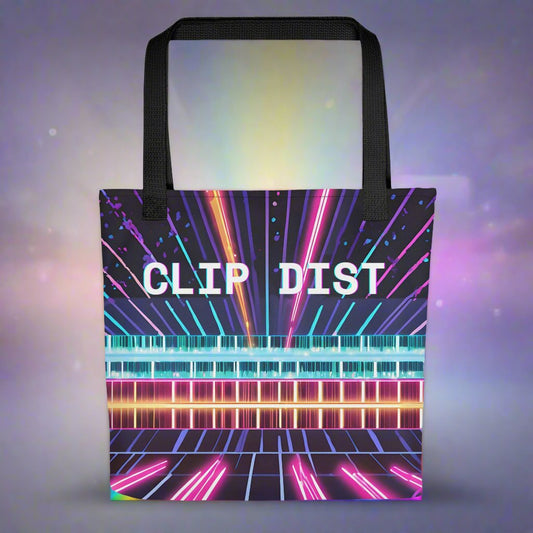 Clip Distortion Tote bag - Free Delivery! Rock / Metal / Electronic / EDM / Underground - Alternative Apparel and Merch Only from Phase B Records.