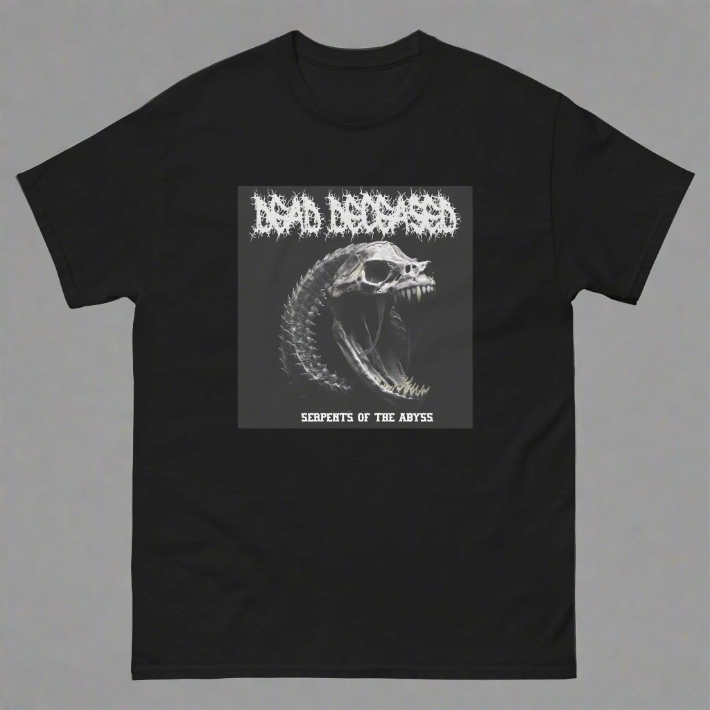 Dead Deceased Serpents of the Abyss Unisex Gildan classic tee - Free Delivery! Rock / Metal / Gothic Alternative Tee - Alternative Apparel Only from Phase B Records. Plus Size to 5XL