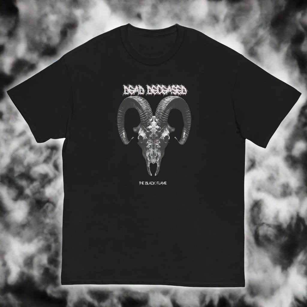 Dead Deceased The Black Flame Unisex Gildan classic tee - Free Delivery! Rock / Metal / Gothic Alternative Tee - Alternative Apparel Only from Phase B Records. Plus Size to 5XL
