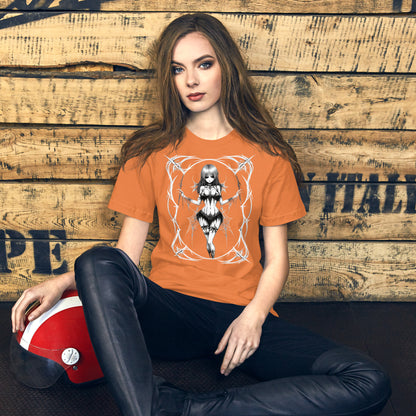 Deadly Date-Graphic-design-unisex-t-shirt-orange