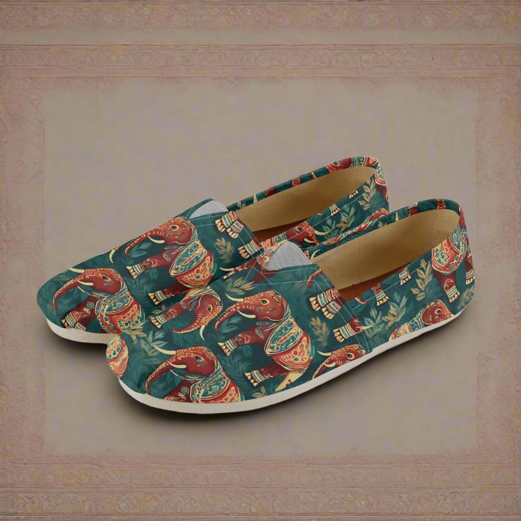 Elephants Canvas Toms Shoes - Rock/Metal/Underground -Alternative Footwear