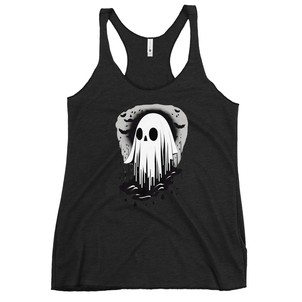 Ghost-Print-womens-racerback-tank-top-vintage-black