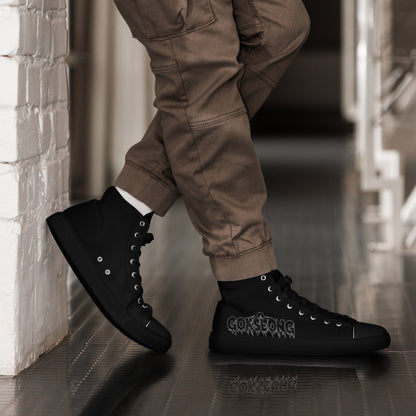 Gokseong Men’s high top canvas shoes - Free Delivery! Rock / Metal / Alternative - Alternative Apparel and Merch Only from Phase B Records.