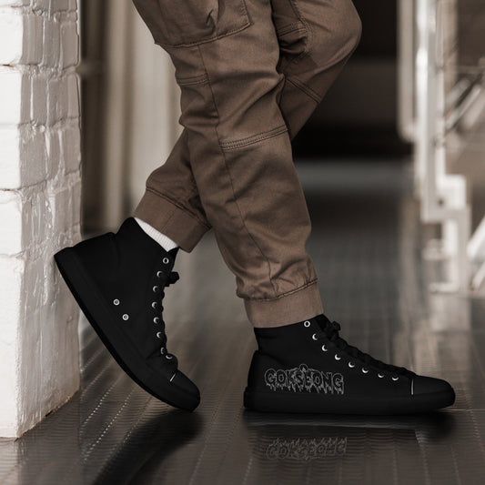 Gokseong Men’s high top canvas shoes - Free Delivery! Rock / Metal / Alternative - Alternative Apparel and Merch Only from Phase B Records.
