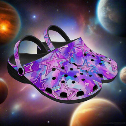 In The Stars Rok-Clogs- Alternative Graphic Art Clogs for Men/ Women 