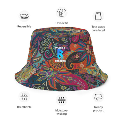Jammin' Owls Reversible bucket hat - Free Delivery! Reggae / Dub / Ska / Ska punk / Punk - Alternative Apparel and Merch Only from Phase B Records.