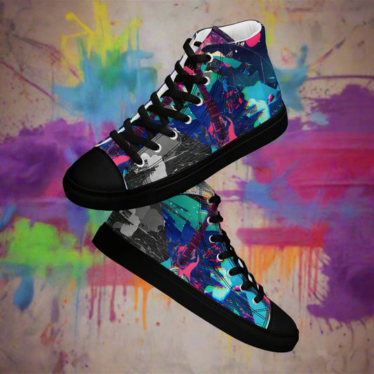 Jess Lewis Andromeda Women’s high top canvas shoes - Free Delivery! Rock / Mathrock / Progressive / Jazz Fusion - Alternative Apparel and Merch Only from Phase B Records.2