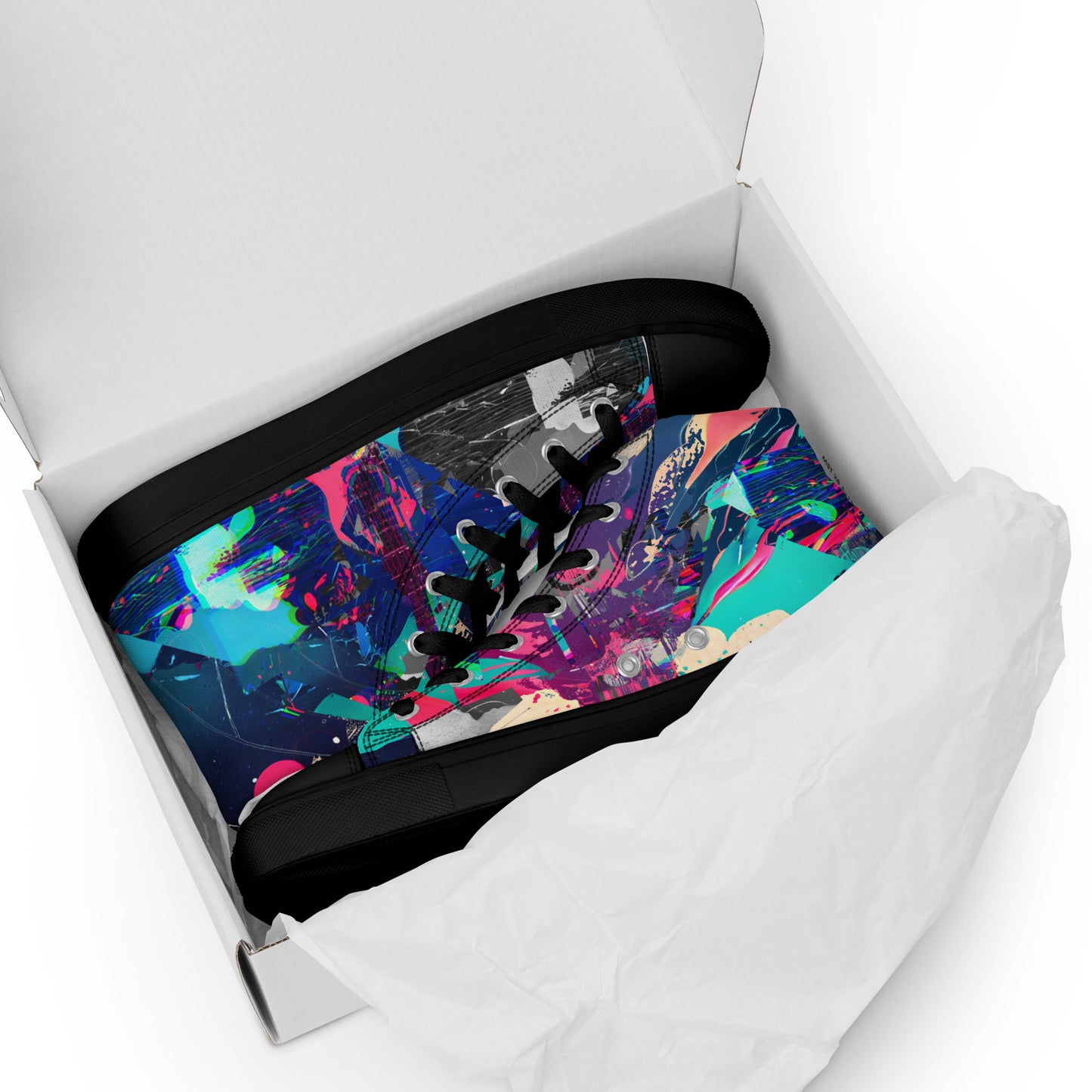 Jess Lewis Andromeda Women’s high top canvas shoes - Free Delivery! Rock / Mathrock / Progressive / Jazz Fusion - Alternative Apparel and Merch Only from Phase B Records.