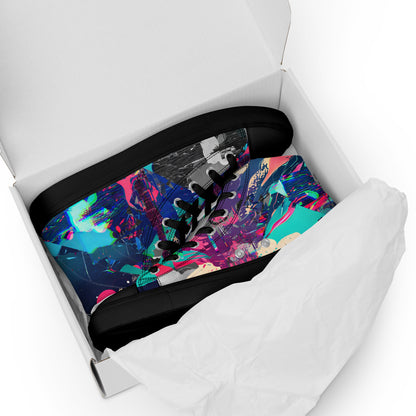 Jess Lewis Andromeda Women’s high top canvas shoes - Free Delivery! Rock / Mathrock / Progressive / Jazz Fusion - Alternative Apparel and Merch Only from Phase B Records.